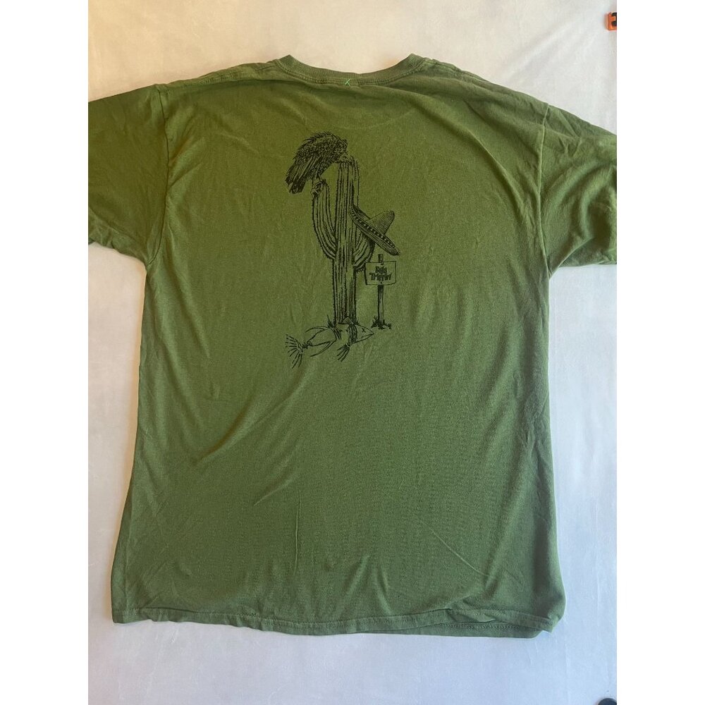 Fishworks Performance Sage Green Graphic Tee Swordfish Skeleton Shirt Size Large - Picture 3 of 3